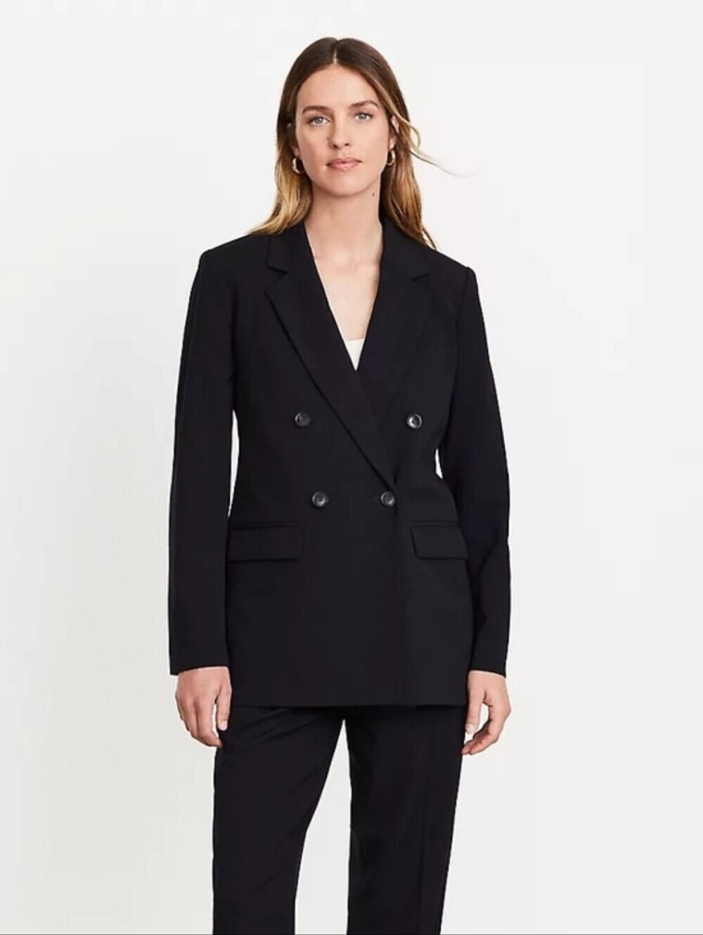 NWT LOFT Versa Seasonless Stretch Double Breasted Blazer Sz 14T